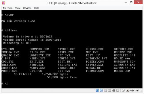 MSDOS 6.22 in Oracle Virtual Box VM
msdos-6.22-virtual-box-oracle-vm.png [Computers and Technology]

File Size (KB): 8.55 KB
Last Modified: November 26 2021 18:40:00
