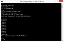 Set Timer at windows batch programming, the loop implementation