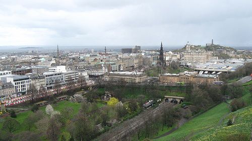 View of Edinburgh New Town from the Castle