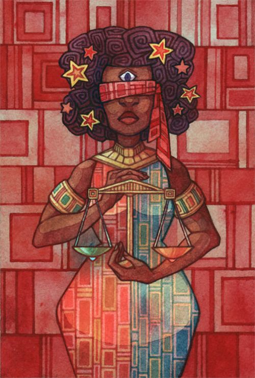 jessschultz: Themis by Jess Schultz Part 3 of my Crystal Goddesses series. These three will be sold as postcard prints at Special Edition: NYC (first artist alley, woo!). Here we have Garnet as Themis, goddess of foresight and justice. Hers was second eas
