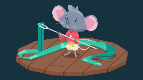 coreypatrickmiller: Made a little 3d model version of Christinas little mouse drawing : ) Was thinking about maybe rigging him up at some point, but donât know that I will actually ever do that haha.