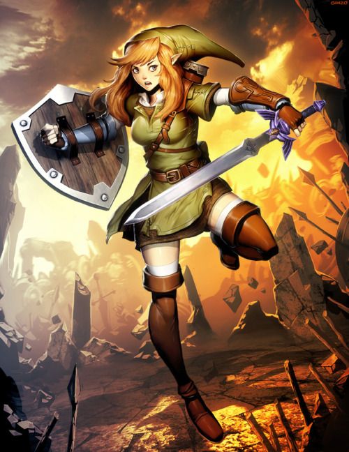 linchona: The Legend of Zelda - Linkle by GENZOMAN