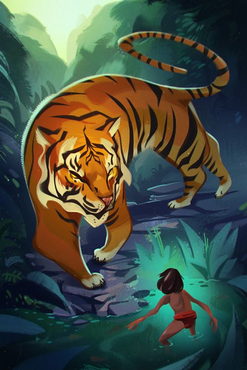 powersimon: The Jungle book - confrontation Playing around with an idea from the classic stories :)