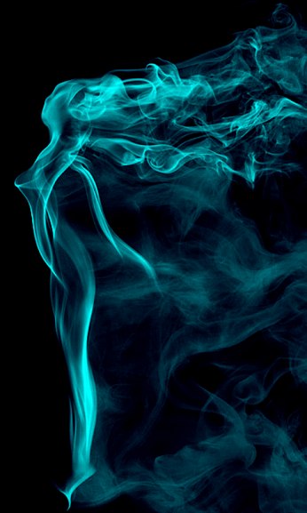 Lady in blue flames.