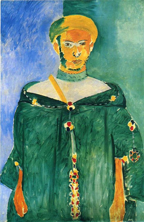 grupaok: Henri Matisse, Standing Moroccan in Green, 1913