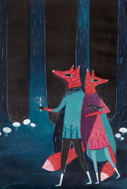 sigridrodli: Finally got around to updating. I painted some foxes again.