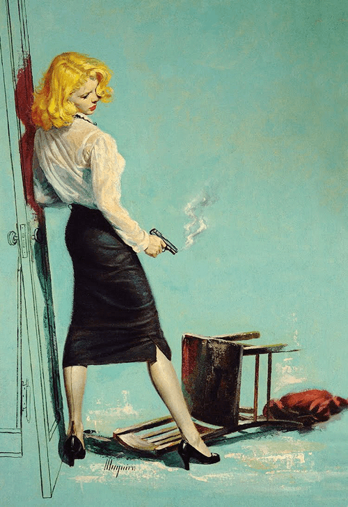 vintagegal: The Damned LovelyÂ by Jack Webb.Â CoverÂ art byÂ Robert Maguire,Â 1955 (via)