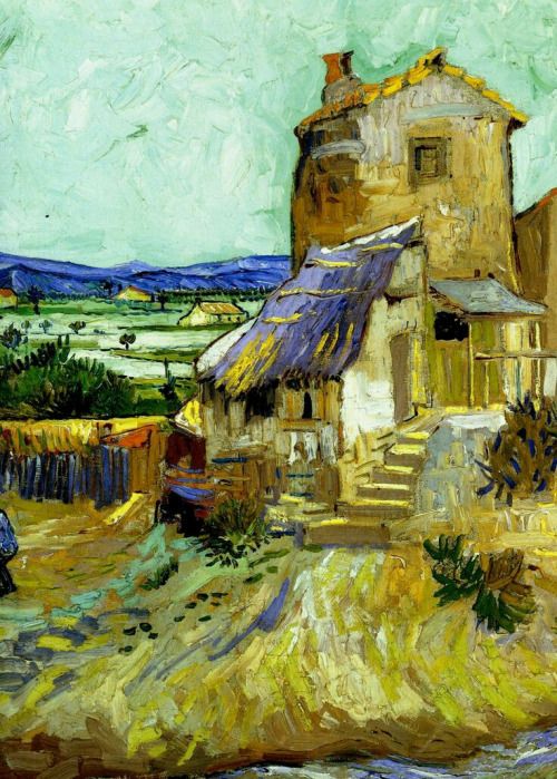 1800snostalgia: Van Gogh, Old Mill 1888. Follow for more 1800s nostalgia.