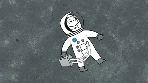 teded: This astronaut looks a bit happier than Sandra Bullock or George Clooney. Whoâs your pick for Best Picture this year? From the TED-Ed LessonÂ Life of an astronaut - Jerry Carr Animation by Sharon Colman Graham @tumb.epicks.item.2032141556009