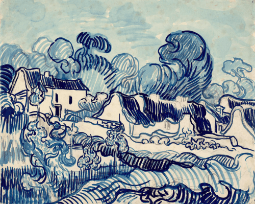 dappledwithshadow: Blossoming Chestnut Trees by a House, Vincent van Gogh 1890 @tumb.epicks.item.982114837953287.ws