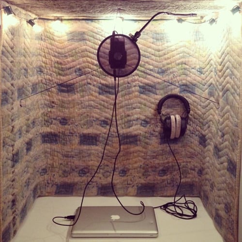New vocal booth in new home! (at Silver Lake) (Taken by Trees)