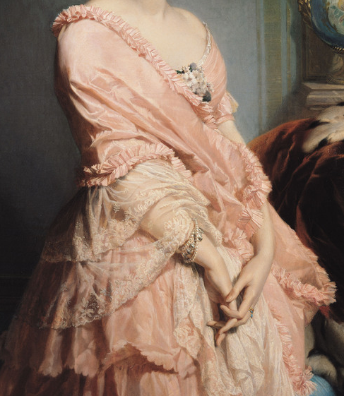 orangexocoatl:<br /><br />Edouard Louis Dubufe, Portrait of Madame F.,... (Lady Spring)