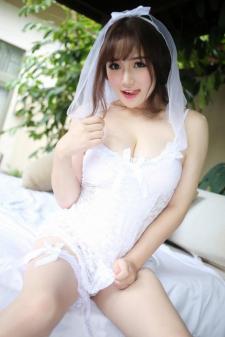 美媛馆性感新娘白色婚纱系列写真(图10)