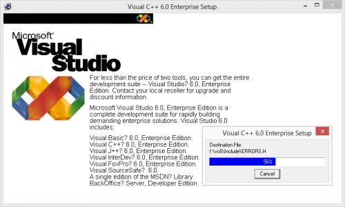 Visual Studio 6 Setup Program
visual-studio-6-setup.png [Computers and Technology]

File Size (KB): 18.19 KB
Last Modified: November 26 2021 18:39:54
