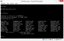 MSDOS 6.22 in Oracle Virtual Box VM