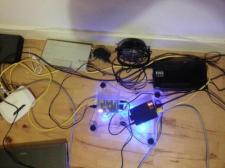 Two Raspberry PIs connected to Wireless Router