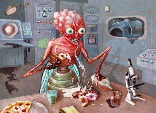 impfaust: Time for my munchies!! :-D Artwork: "The Human Fly" by Eric Wayne.