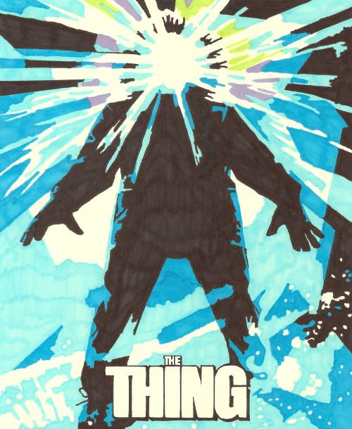 hollisbrownthornton: The Thing, permanent marker on paper, 10 x 8 inches, hbt14-p024, 2014