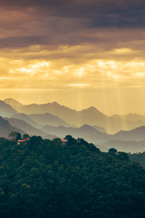 sundxwn: Rays of sunrise over the Himalayas by Acharya