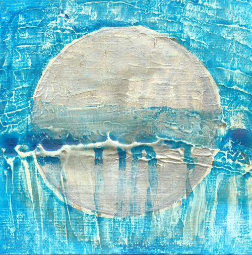 feclark: This daily painting from last year - is now available in my new Etsy Shop - click on picture above, or here for details 'Blue Moon Weeps' - daily painting - 23rd December, 2013. Â 5â x 5â, acrylic on paper, by F. E. Clark. My competit