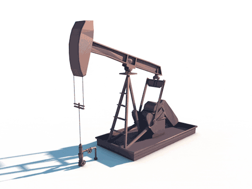 dribbb: Low Poly Oil Pump ExperimentÂ by Laura Burk