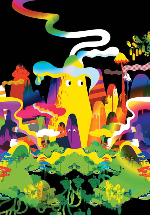 exhibition-ism: The psychedelic landscapes of Amsterdam based artist Kustaa Saksi