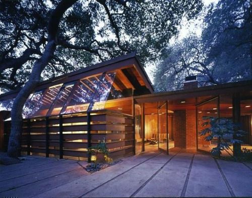 designismymuse: The Schaffer House by John Lautner, 1949, California (images via remodelista)Â  You might recognize this house as being in A Single Man by Tom Ford.Â 