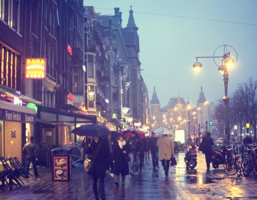 allthingseurope: Rainy Amsterdam (by Raquel Pellicano)