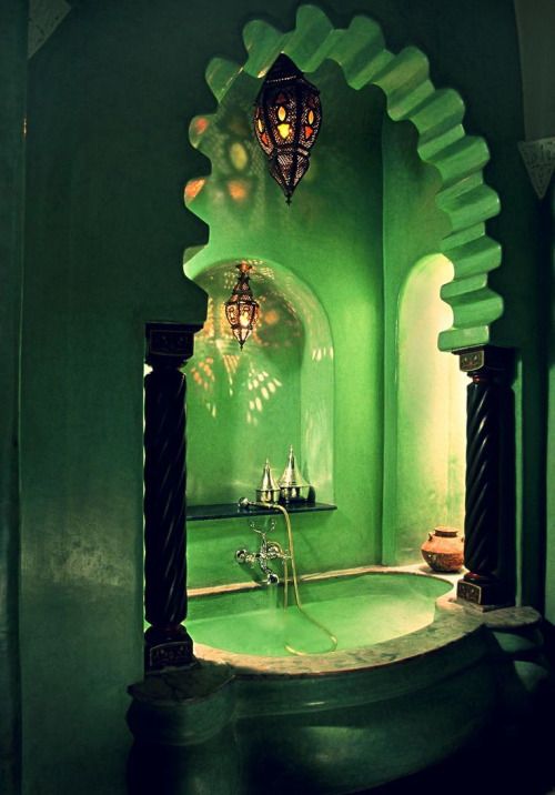 jakeindy: Luxury Collection and Eclectic, Classy PhotographyÂ - Emerald bath in La Sultana Marrakech in Marrakech, Morocco