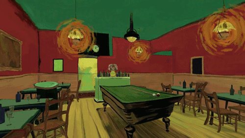 The Night Cafe VR experience by Mac Cauley recreates scenes and objects from paintings by artist Vincent Van Gogh for you to explore. The work is a submission for the Oculus VR Jam: @tumb.epicks.item.940508776237255.ws