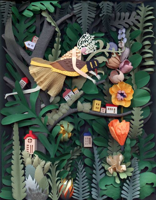 exhibition-ism: Exquisite paper cut works from Elsa Mora @tumb.epicks.list.art.14.ws