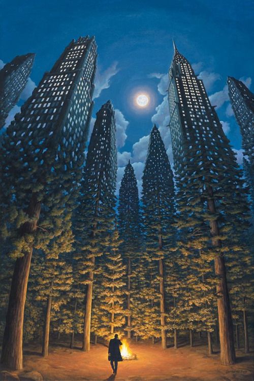 crossconnectmag: Rob GonsalvesÂ born in 1959 in Toronto, is a Canadian painter of magic realism with a unique perspective and style. He produces original works, limited edition prints and illustrations for his own books. @tumb.epicks.item.50639216444787