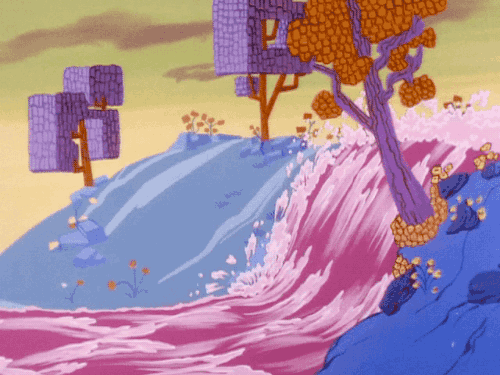 gameraboy: Superfriends (1980) Purple river. @tumb.epicks.item.589325527457333.ws