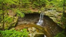 Blue Hen Falls, Cuyahoga Valley National Park, Ohio (© Patrick Jennings/Shutterstock) Bing Everyday Wallpaper 2016-09-19