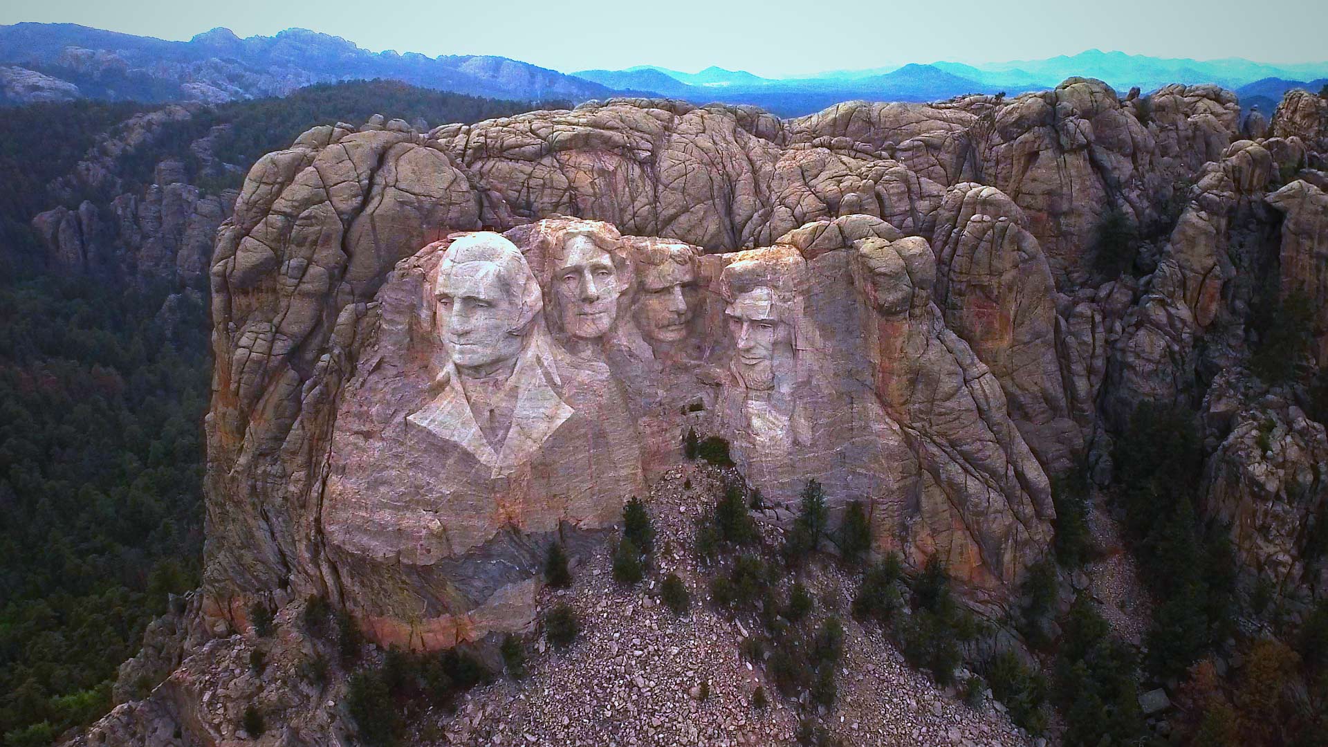 Mount Rushmore in South Dakota (© guillaumelynn/Shutterstock) Bing Everyday Wallpaper 2017-02-21, XmXe7G [Bing Everyday Wall Paper 2017-02-21] url = http://www.bing.com/az/hprichbg/rb/MtRushmoreFlyover_EN-US7019970534_1920x1080.jpg