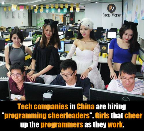 Tech companies in China are hiring programming cheerleaders
tech_companies_in_china_are_hiring_programming_cheerleaders_girls_that_cheer_up_the_programmers_as_they_work.png [News]

File Size (KB): 776.94 KB
Last Modified: November 26 2021 18:38:09
