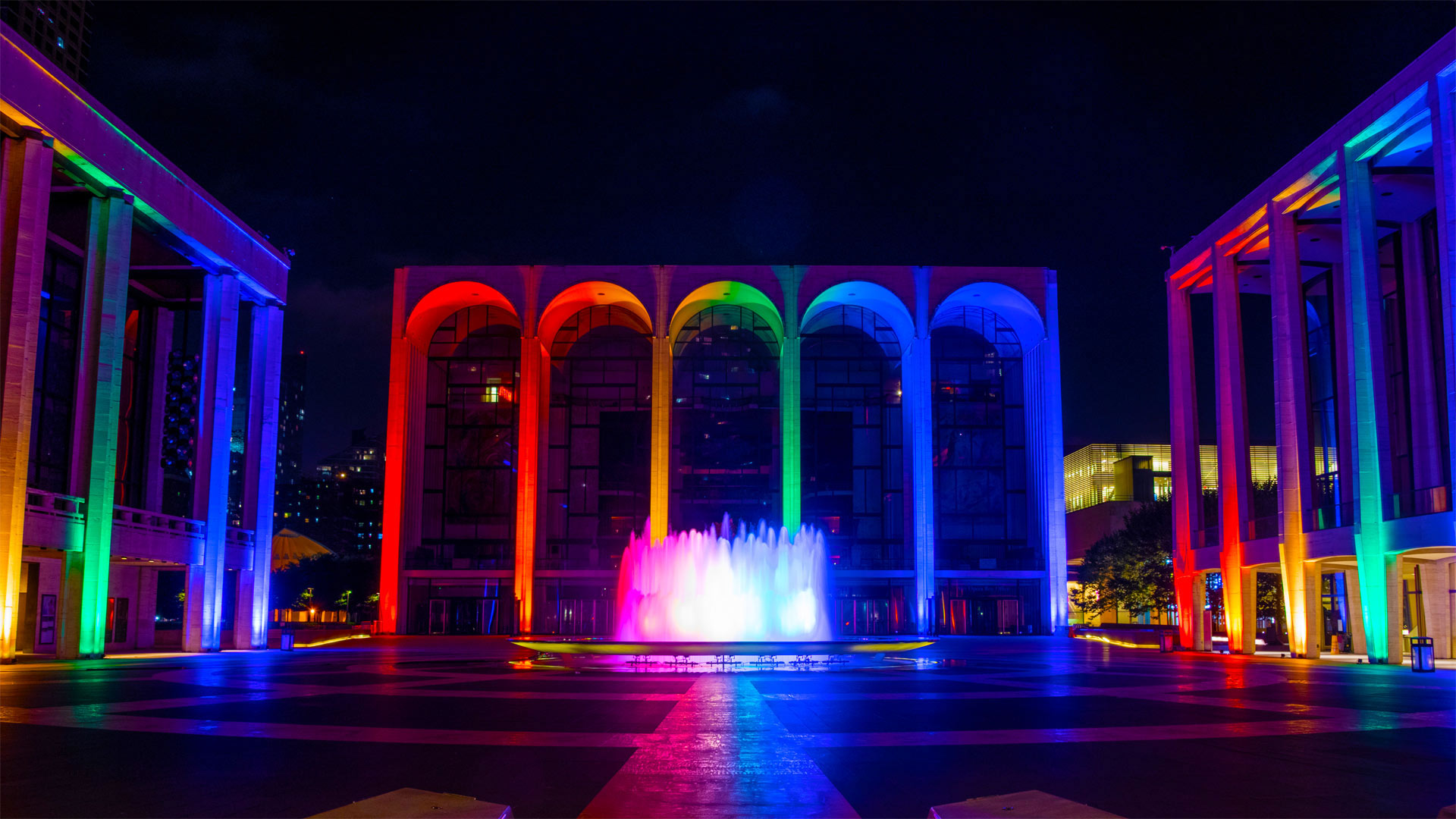 Lincoln Center for the Performing Arts lit in Pride colors on June 18, 2020 in New York City (© Alexi Rosenfeld/Getty Images) Bing Everyday Wallpaper 2021-06-28, ghGU5Z [Bing Everyday Wall Paper 2021-06-28] url = http://www.bing.com/th?id=OHR.LCPAPride_EN-US5979726065_1920x1080.jpg