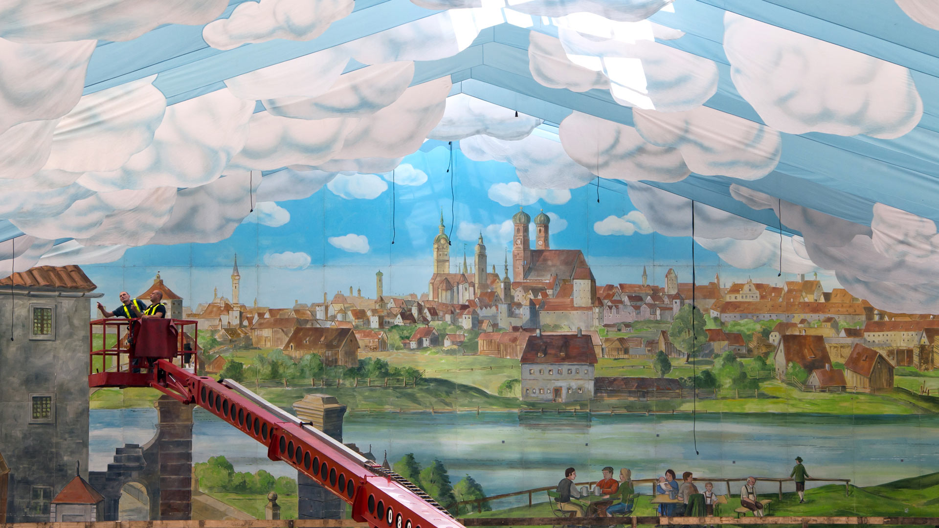 A beer tent at Oktoberfest in Theresienwiese, Munich, Germany (© Peter Kneffel/picture alliance via Getty Images) Bing Everyday Wallpaper 2023-09-17, H2YuTk [Bing Everyday Wall Paper 2023-09-17] url = http://www.bing.com/th?id=OHR.OktoberfestWorkers_EN-US5478786117_1920x1080.jpg