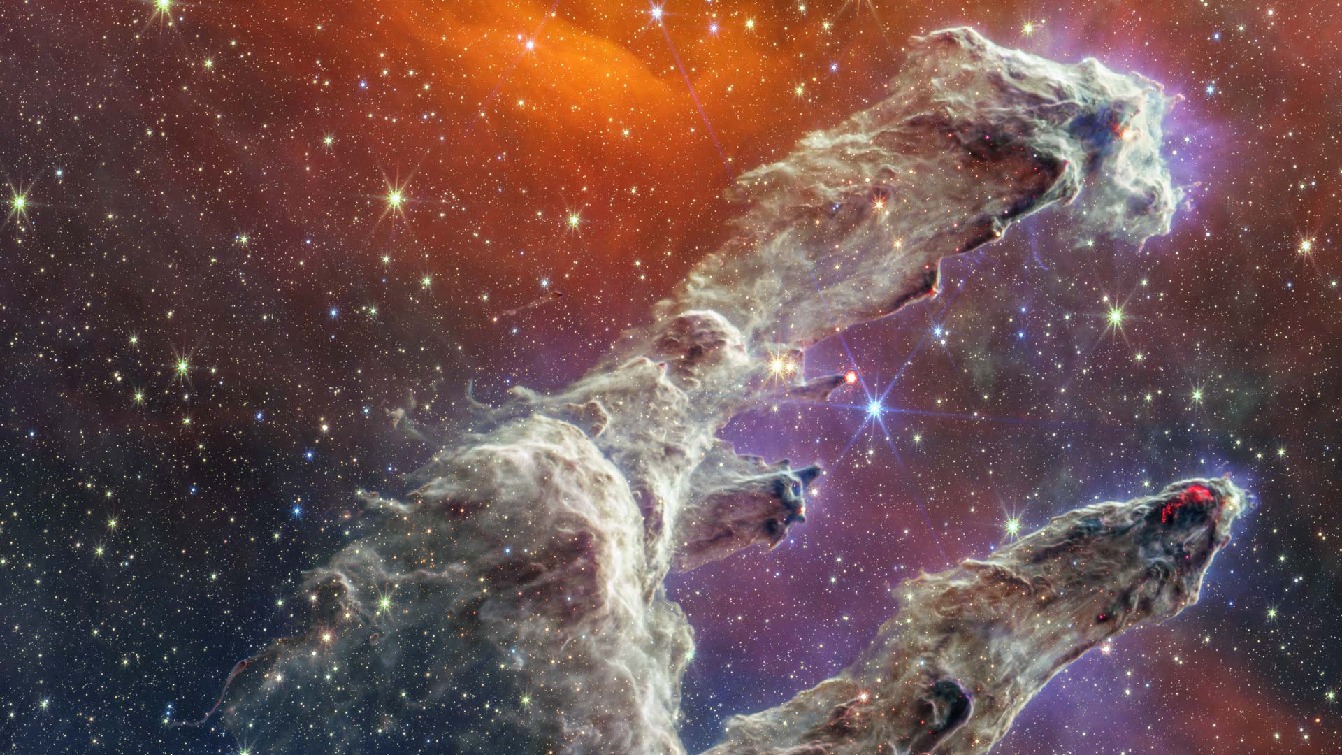 ‌詹姆斯·韦伯太空望远镜观测的创生之柱 (© NASA) Bing Everyday Wallpaper 2025-10-09, lh0pCN [Bing Everyday Wall Paper 2025-10-09] url = http://www.bing.com/th?id=OHR.WebbPillars_ZH-CN9054137596_1920x1080.jpg