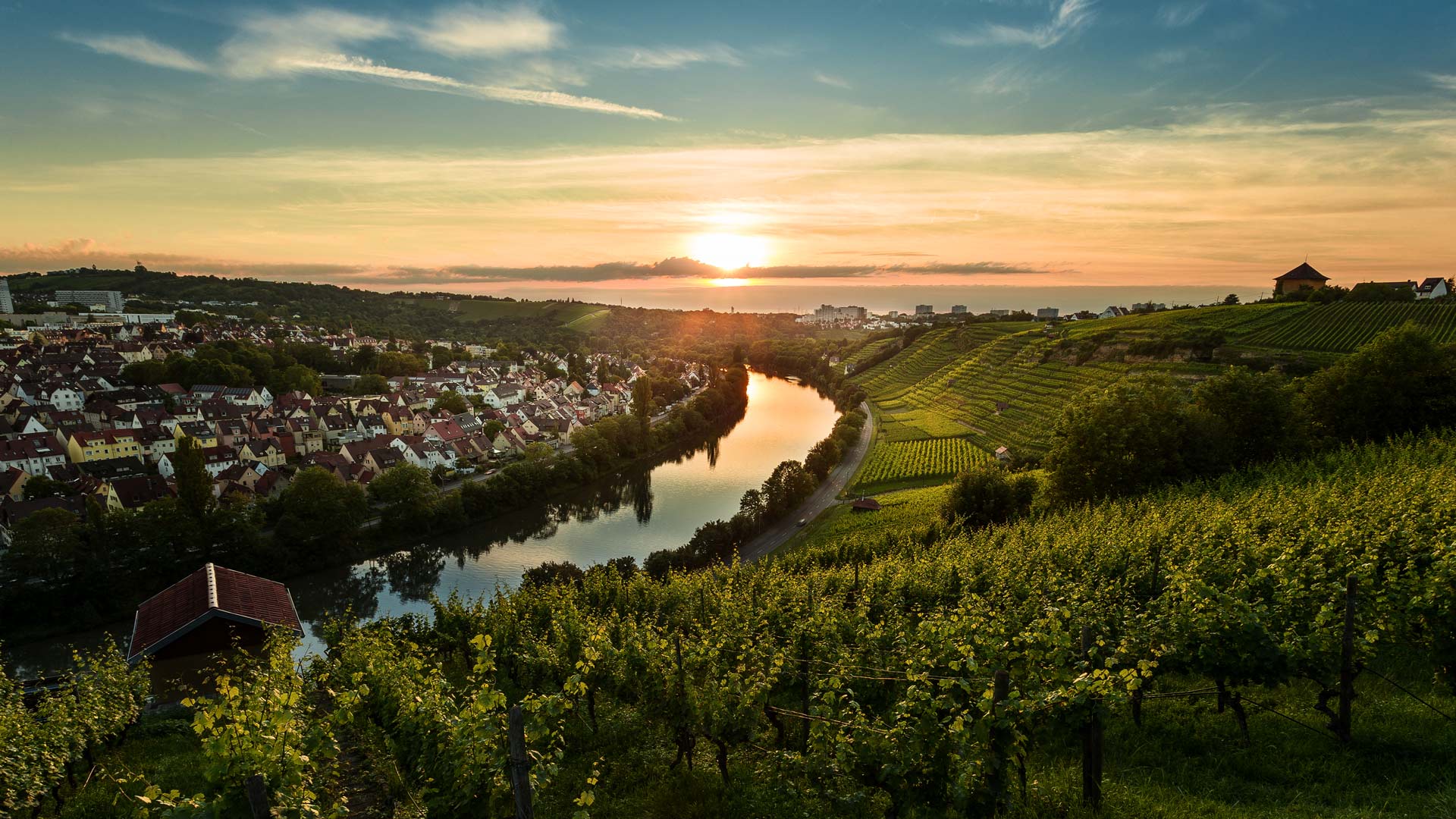Sonnenuntergang über den Weinbergen von Steinhaldenfeld im Neckartal bei Stuttgart, Baden-Württemberg (© Cyril Gosselin/Getty Images) Bing Everyday Wallpaper 2026-07-01, uO6mMK [Bing Everyday Wall Paper 2026-07-01] url = http://www.bing.com/th?id=OHR.NeckarVineyards_DE-DE0300601892_1920x1080.jpg
