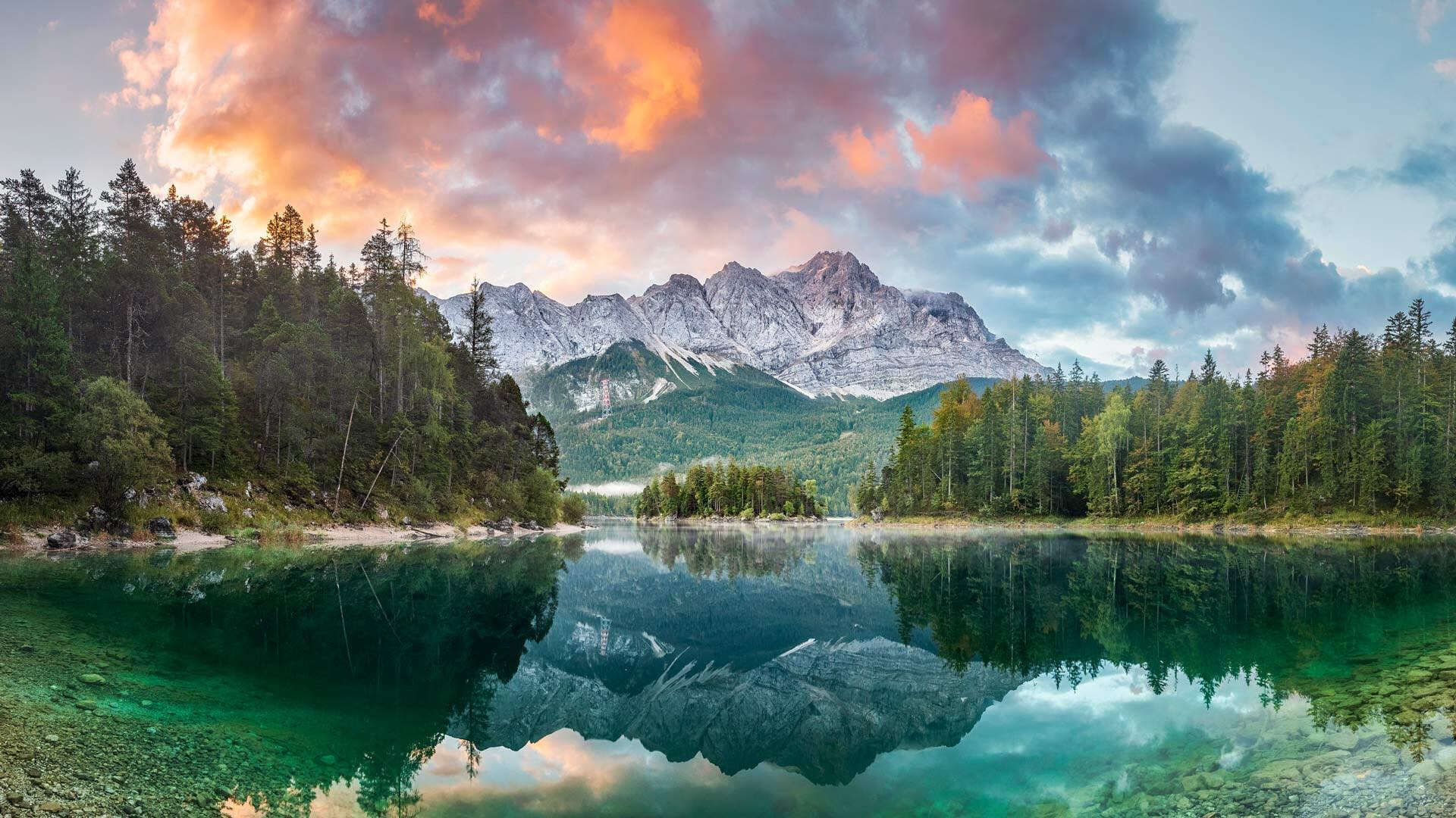 Sommer am Eibsee bei Garmisch-Partenkirchen mit Blick auf die Zugspitze, Bayern (© DieterMeyrl/Getty Images) Bing Everyday Wallpaper 2026-07-22, 11MZUM [Bing Everyday Wall Paper 2026-07-22] url = http://www.bing.com/th?id=OHR.EibseeSummer_DE-DE7644945564_1920x1080.jpg